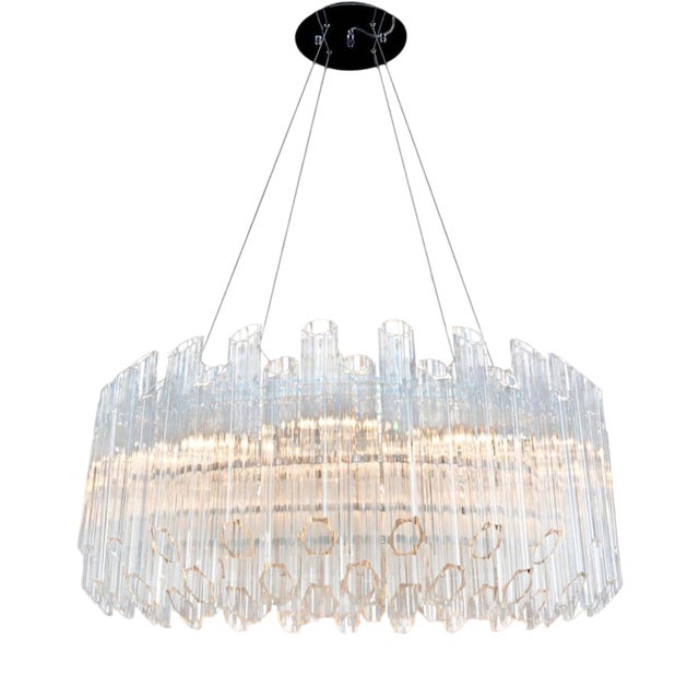 Collection Iceberg Chandelier in Metal and Glass by Jago For Sale