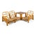 Ficks Reed Ficks Reed Three Strand Rattan "Angles" Three Piece Sofa For Sale - Image 4 of 12