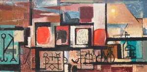 'Geometric Interior' by Jon Cornin, 1957