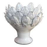 Image of White Artichoke Bowl For Sale