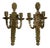 1920's Gilt Bronze Neoclassical Sconces - Pair For Sale
