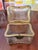 Late 19th Century Antique Baccarat Style Crystal Jewelry Box Casket Gold Overlay For Sale - Image 4 of 5