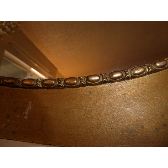 Antique Victorian Style Gold Gilt Floral Carved Wood Wall Mirror Chairish