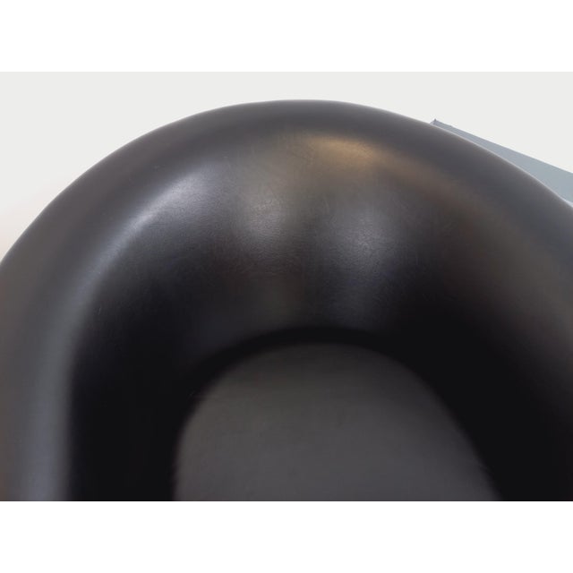 Textile Vintage Scandinavian Swivel Chairs in Imitation Leather and Chrome, 1970s, Set of 2 For Sale - Image 7 of 18