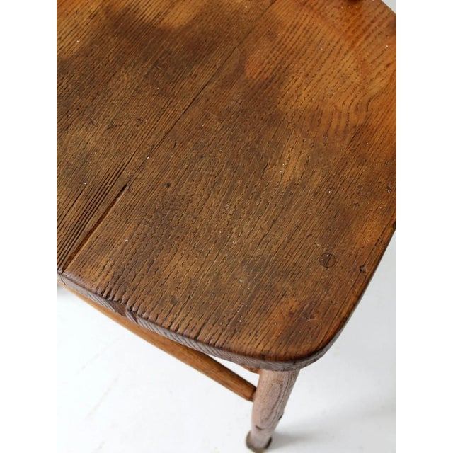 Antique Bow Back Spindle Chairs-a Pair For Sale - Image 6 of 13