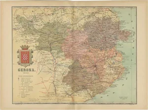 Geographic and Infrastructural Map of Catalonias Northern Province, 1901