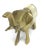 Metal Miniature Brass Elephant With Mother of Pearl Inlaid Saddle For Sale - Image 7 of 9