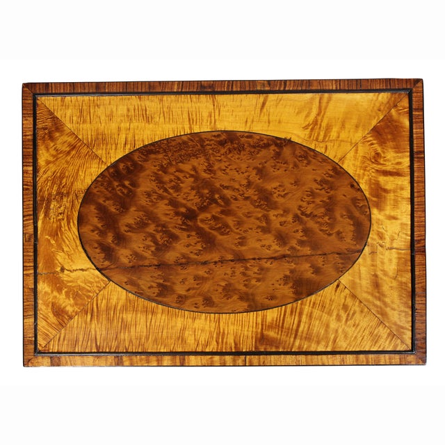 Late 19th Century Edwardian Satinwood and Amboyna Quartetto Tables - Set of 4 For Sale - Image 4 of 11