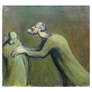 Biruta Delle, Blind, 1989, Oil on Canvas For Sale