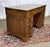 Vintage English Flat Desk with Drawers in Yew Wood with Leather Top, 1970s For Sale - Image 10 of 15