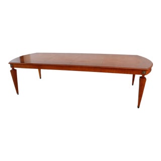 John Widdicomb French 40's Collection Burl-Wood Dining Table For Sale
