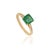 VR Jewels 1.63ct Square Cut Zambian Emerald Diamond 14k Gold Victorian Engagement Ring Size 5.5 For Sale - Image 4 of 18