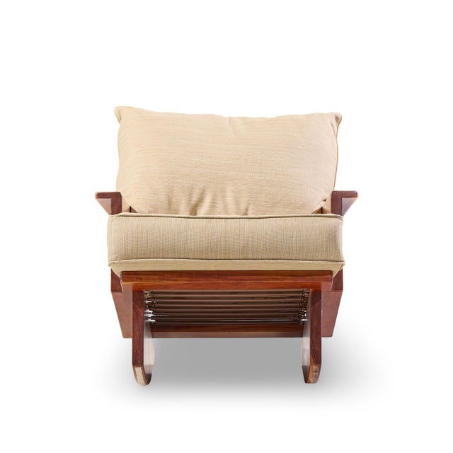 Arden Riddle S308-R Mid Century Cherry Rocking Chair This rocking chair measures: 28 wide x 39 deep x 31.5 high, with a...