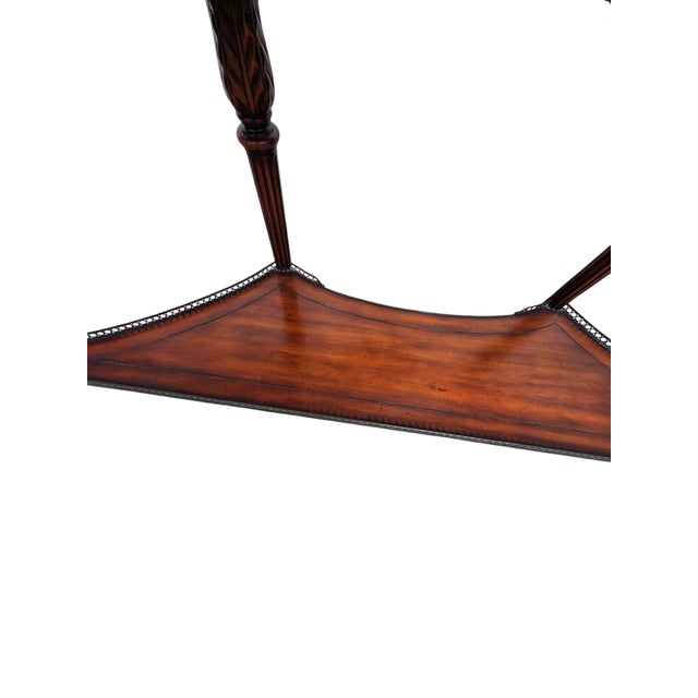 1990s Theodore Alexander Console Buffet Table Sideboard French Regency Demi Lune Shelf For Sale - Image 13 of 18