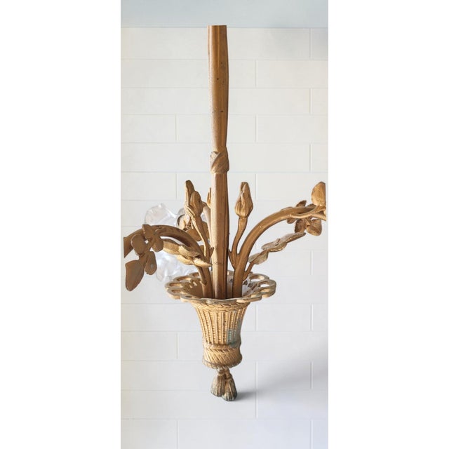 Louis XVI Patinated Gilt Bronze Chandelier, 1890s For Sale - Image 4 of 10