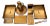 1940s Vintage Silver Crest Smith Metal Arts Co. Bronze Art Deco Executive Desk Set - 15 Pieces For Sale