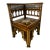 Antique Syrian Mother-of-Pearl Inlaid Corner Chair With Moorish Arches For Sale