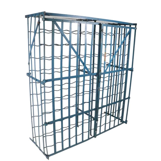 1930s Industrial French Iron Wine Rack by Rigidex For Sale - Image 17 of 17
