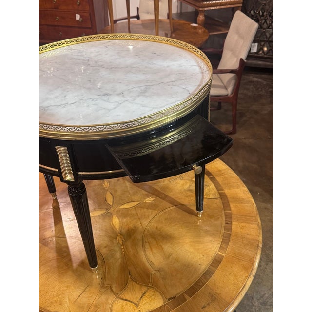 Jansen Manner Black Lacquer Side Table For Sale In Dallas - Image 6 of 7