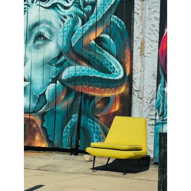 Metal 1950s Mid Century Modern Metronome Lounge Chair Attributed to Carl Otto for Heywood Wakefield For Sale - Image 7 of 9