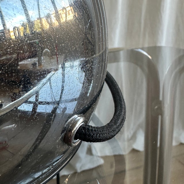 1970s Italian Space Age Spherical Chrome Table Lamp, 1970s For Sale - Image 5 of 15