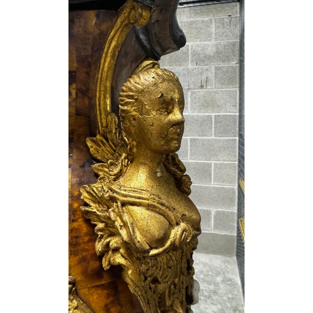 Italian Marble Faux Tortoise Monumental Pedestals - a Pair For Sale - Image 10 of 12