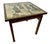 Phillip and Kelvin Laverne End / Occasional table, titled the "Ming #131". Square shaped, patinated and engraved bronze...