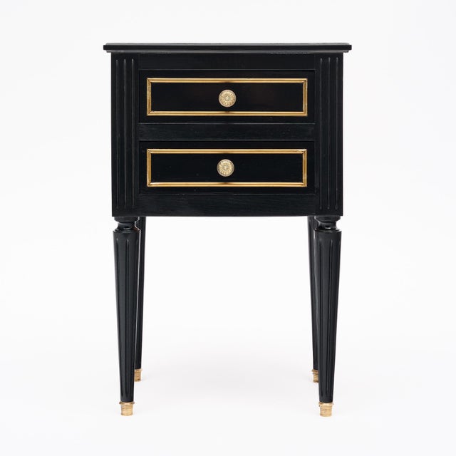 French Pair of French Louis XVI Side Tables For Sale - Image 3 of 9