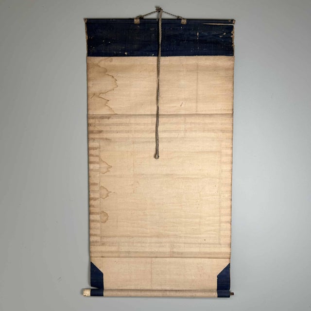 Antique Japanese Kakemono Scroll Daikokuten For Sale - Image 9 of 15