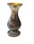 Antique European Etched Mercury Glass Vase Form Lamp Body For Sale - Image 4 of 8