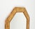 Wood Mid-Century Wall Mirror Rattan and Bamboo Vivai Del Sud Style, Italy, 1970s For Sale - Image 7 of 12