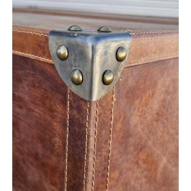 Timothy Oulton Restoration Hardware Mayfair Steamer Trunk Desk by Timothy Oulton. For Sale - Image 4 of 18