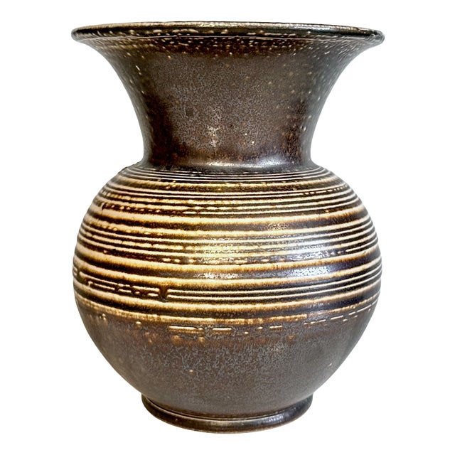 Large Hand-Crafted Ceramic Art Vase from Wekara, Germany, 1960s For Sale