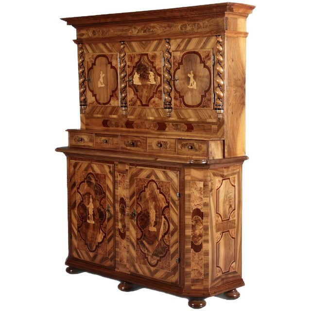 Baroque Antique Baroque Top Cabinet, 1730s For Sale - Image 3 of 18