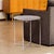 Metal Raw Silver Spiral Top Accent Table For Sale - Image 7 of 8