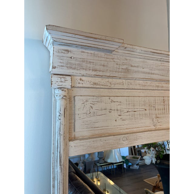 This large, white birch mirror is a show stopper in any home. With its intricate molded details along its top and bottom,...