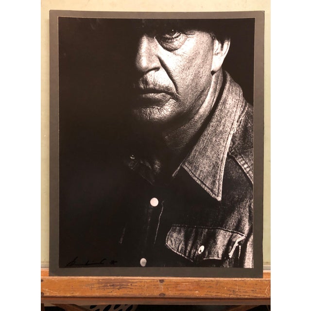 Sherman Weisburd, Vintage Silver Gelatin Print Photograph Gary Cooper, His Last Photo, Signed, 1961 For Sale - Image 4 of 7