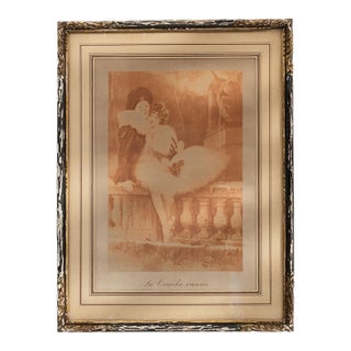 1900 - 1909 France Sienna Wood Painting For Sale