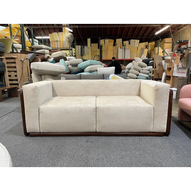 Mid-Century Modern Custom Couch, Reproduction of Cornaro Sofa by Scarpa. For Sale - Image 3 of 4