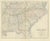 Gold Antique Map of the South Eastern United States with Cape Hatteras, 1860 For Sale - Image 8 of 8