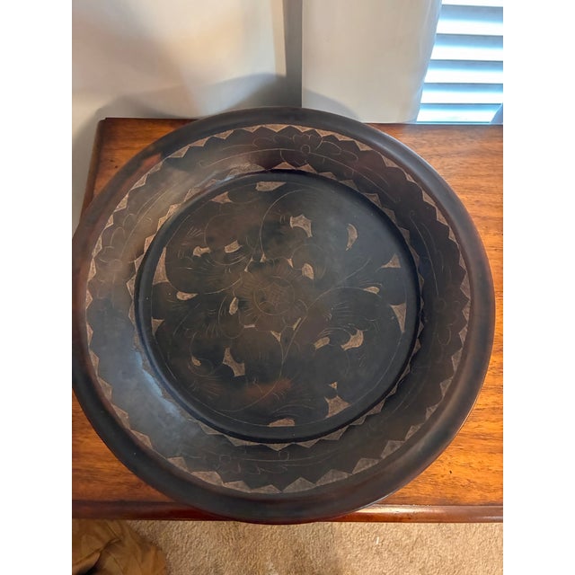 This exquisite, late 20th-century pedestal centerpiece bowl—or tazza—is handcrafted by the luxury home decor brand,...