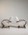 1950-1959 Czech Republic Warm Ivory Boucle Pair Of Bentwood-Arm Lounge Chairs For Sale In Greensboro - Image 6 of 11