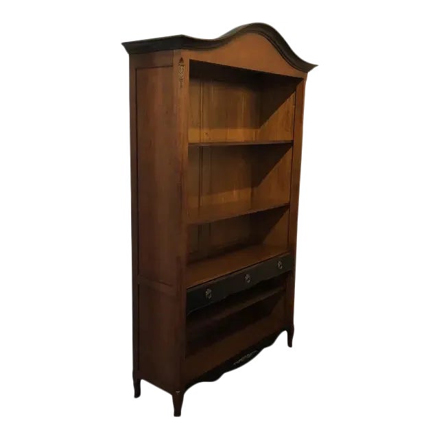1990s Italian Handcarved Wooden Bookcase For Sale