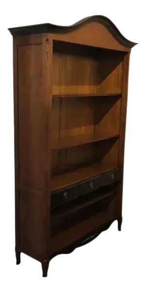 1990s Italian Handcarved Wooden Bookcase