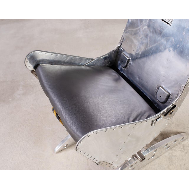 Metal Martin-Baker Mk2 Ejection Seat, Polished Aluminum, Mid-Century Art For Sale - Image 7 of 18