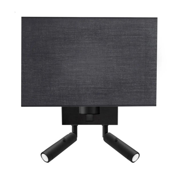 Gotham Lighting Satin Black Led Focus Reading Light With Shade For Sale - Image 4 of 4