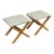 Serena & Lily Balboa Rattan Stools, Pair For Sale