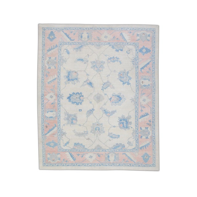 Modern Turkish Oushak Rug 10'1" x 12'11" For Sale - Image 10 of 10