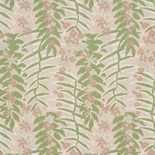 SAMPLE - Schumacher Ashbee Botanical Wallpaper In Petal For Sale