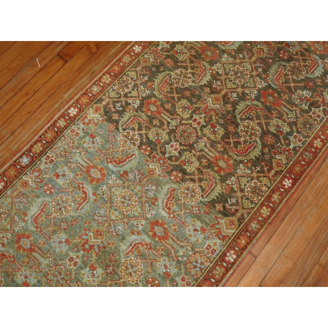 Persian Antique Persian Malayer Runner - 2'10" x 21'8" For Sale - Image 3 of 7